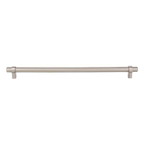 319 Mm Center-to-Center Satin Nickel Key Grande Cabinet Bar Pull